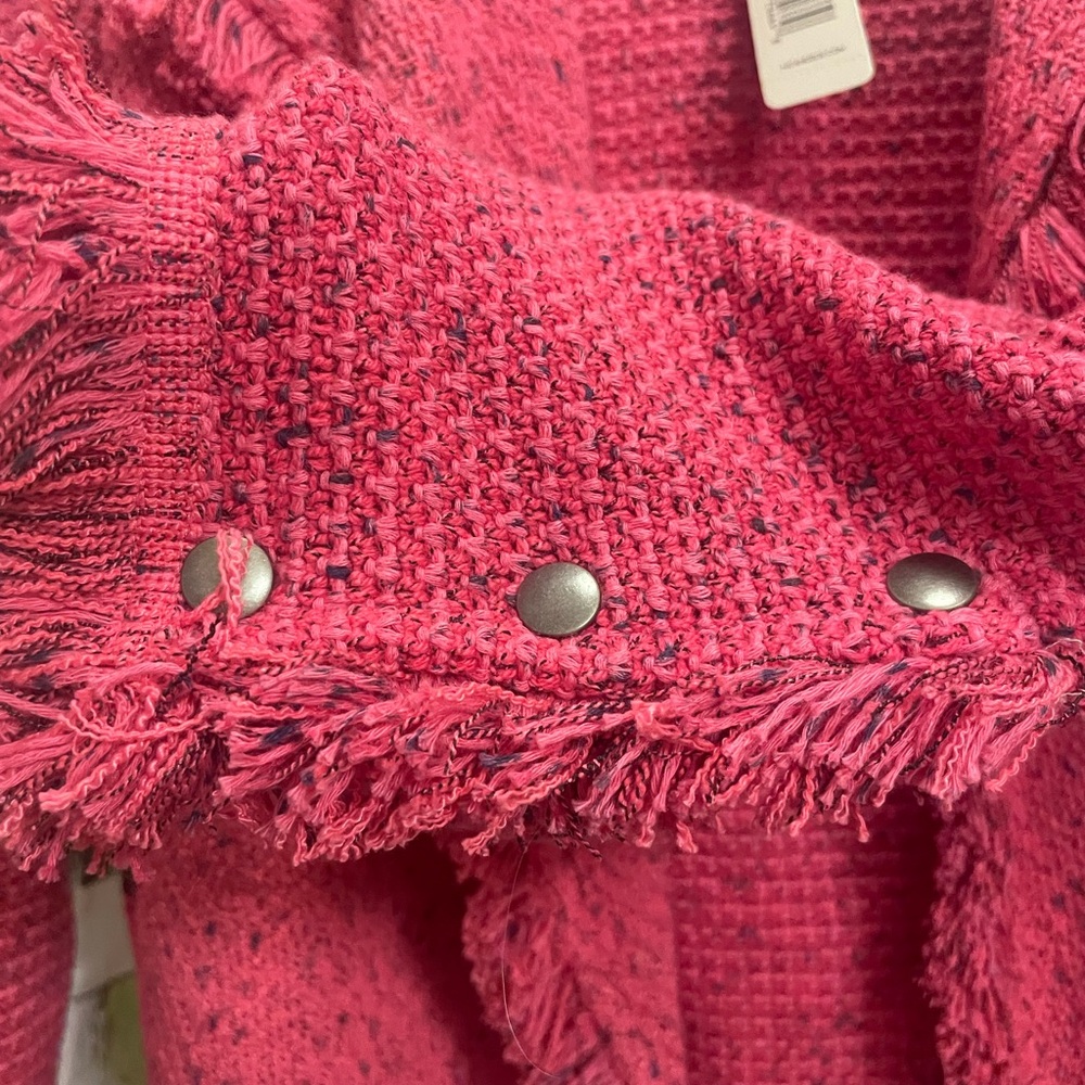 NIC+ZOE Pink Fringed Blazer - Picture 4 of 6